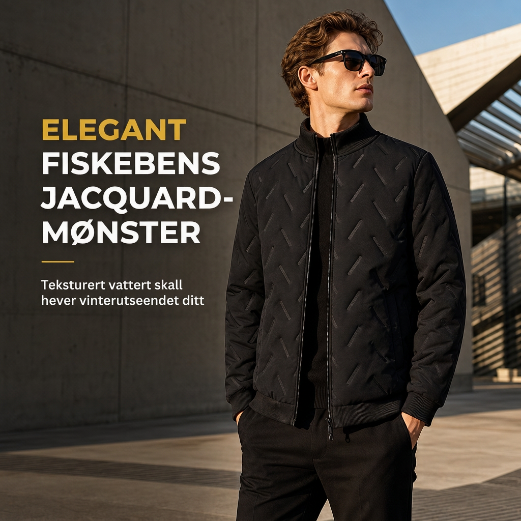 📢🎉 50 % rabatt!!! 🛍️✨ Vinterjakke til herre med fleecefôr og vattering